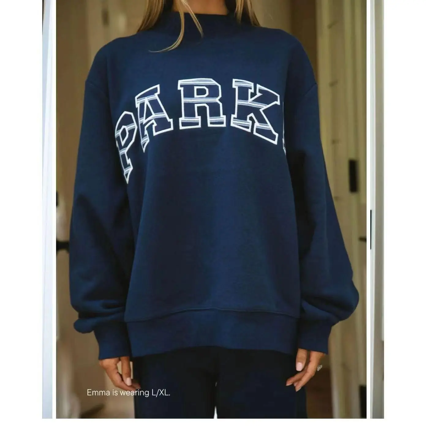 Navy blue   white characters 2