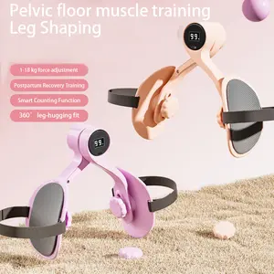 Upgraded LED Thigh & Pelvic Floor Trainer with Digital Display Postpartum Recovery Fitness Core Strength Enhancer Exercise for Home Workouts 1-18 kg Resistance Adjustment