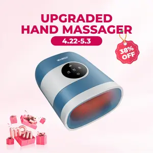 [mothersdaygift] CINCOM Upgraded Hand Massager, Cordless Finger Soother with Comfort Warmth, Customizable Settings, Rechargeable, Provides Soothing Relaxation, Wonderful Gift for Loved Ones