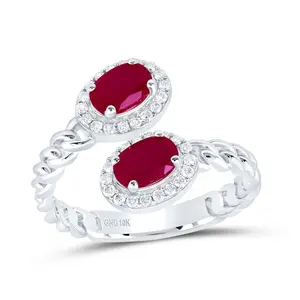 1/5Ctw-Dia Nk 6X4 Mm Ov-Ru Synthetic Ring (2.99 grams)
