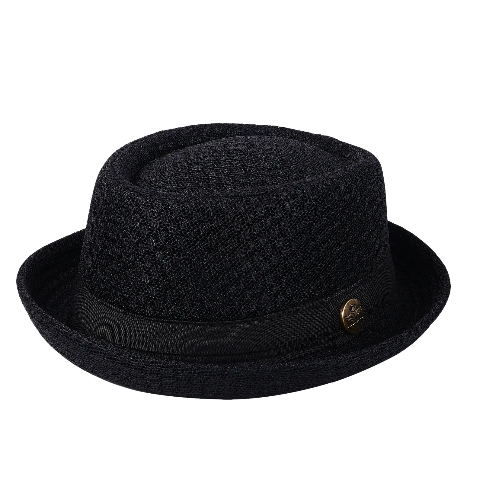 OIDEA Classic Short Brim Pork Pie Fedora Hat - 1920s Style Trilby Jazz Hat with Grosgrain Band Bow for Men, Men's Accessories, Accessories Adults