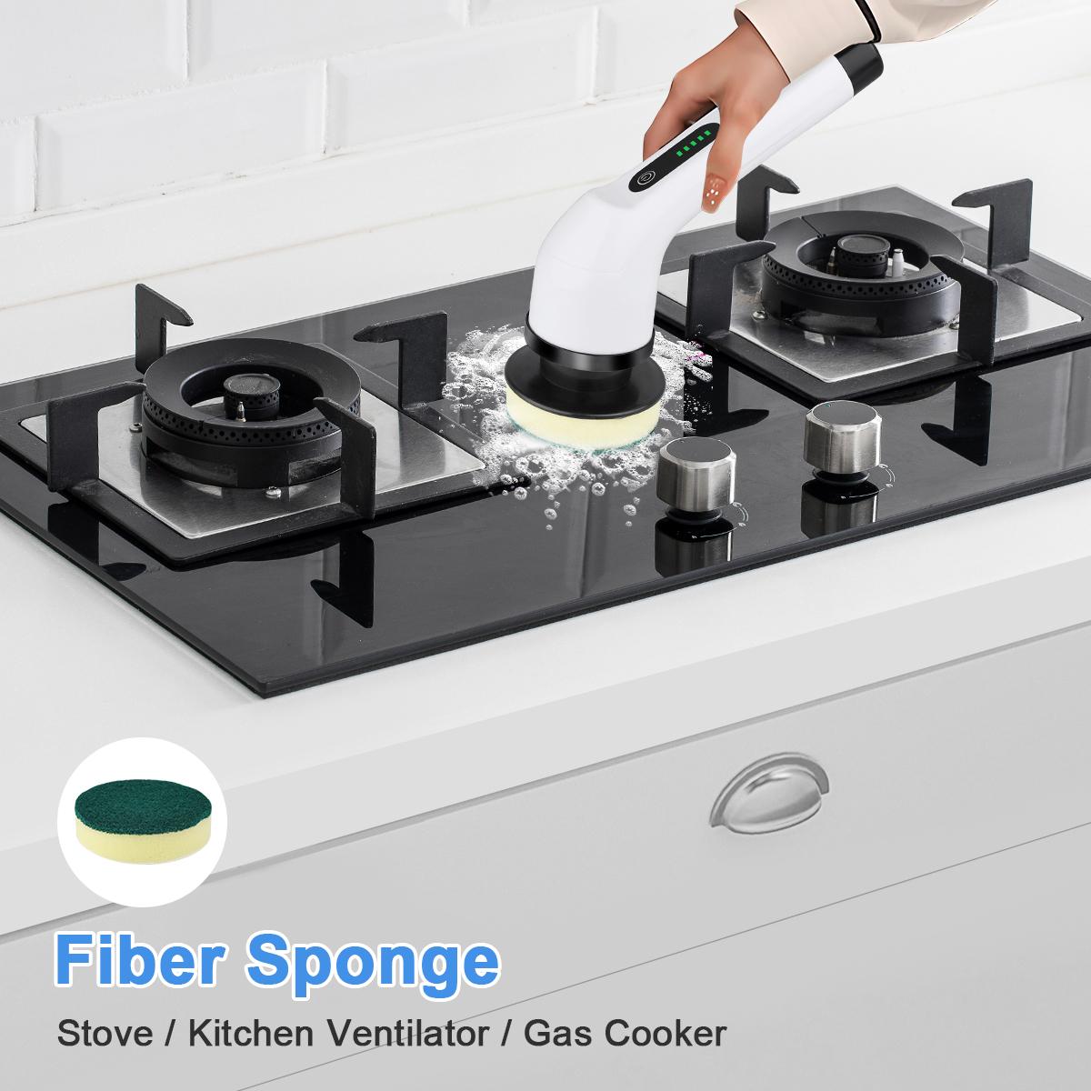 2026 New Electric Spin Scrubber — Cordless Design, IPX7 Waterproof Rating, Multi-Surface Versatility; Ultra-Long Battery Life, Adjustable Speed, Extendable Handle; A Multifunctional Cleaning Kit Designed Specifically for Bathrooms and Kitchens.