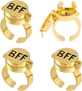 Creative New Cute Animated BFF Friendship Ring Jewelry Gifts, Gifts For Your Best Friends And Your Favorite People
