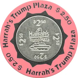 Harrah's Trump Plaza Casino Atlantic City New Jersey $2.50 Chip