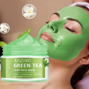 ROZINO Green Tea Cleansing Clay Mask (Deep Cleansing/Moisturizing/Pore Care) lambena  skin  care