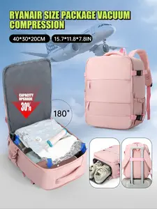 Vacuum Travel Compression Backpack Set, Large Capacity Lightweight Multi-Pocket Design, Handheld & Shoulder Strap, Ideal for Airplane, Business, Vacation, Flight Approved Backpack