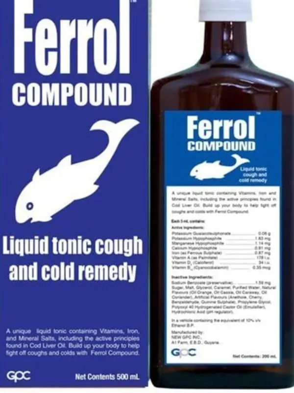 Ferrol Compound Liquid Tonic Cough and Cold Remedy Supplement - 500ml