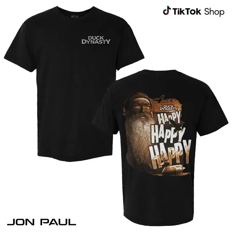 Phil "Happy Happy Happy" - Duck Dynasty T-Shirt, Rip Phil Robertson Shirt, Duck Commander Tee