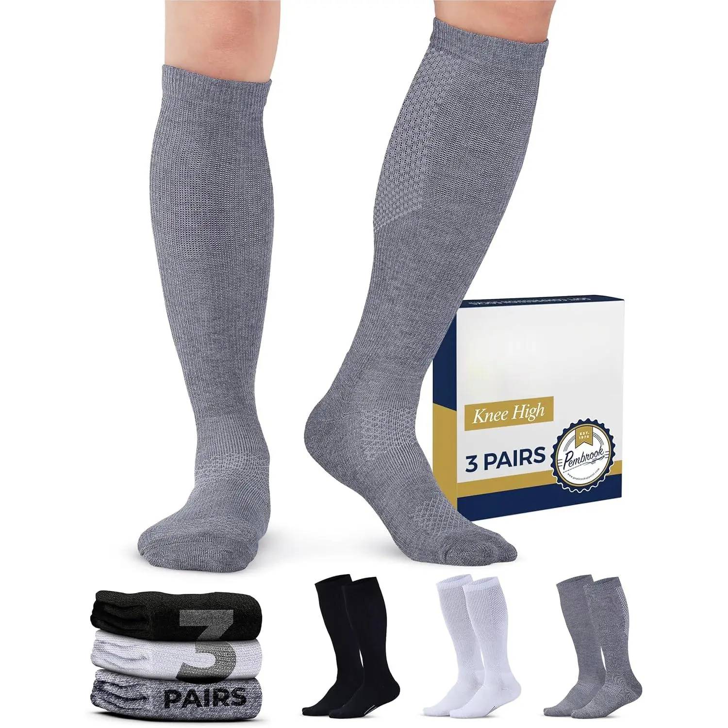 Light Compression Socks  Men & Women - 3 Pairs |   8-15 mmhg Compression Dress Socks  Men |   Support Socks