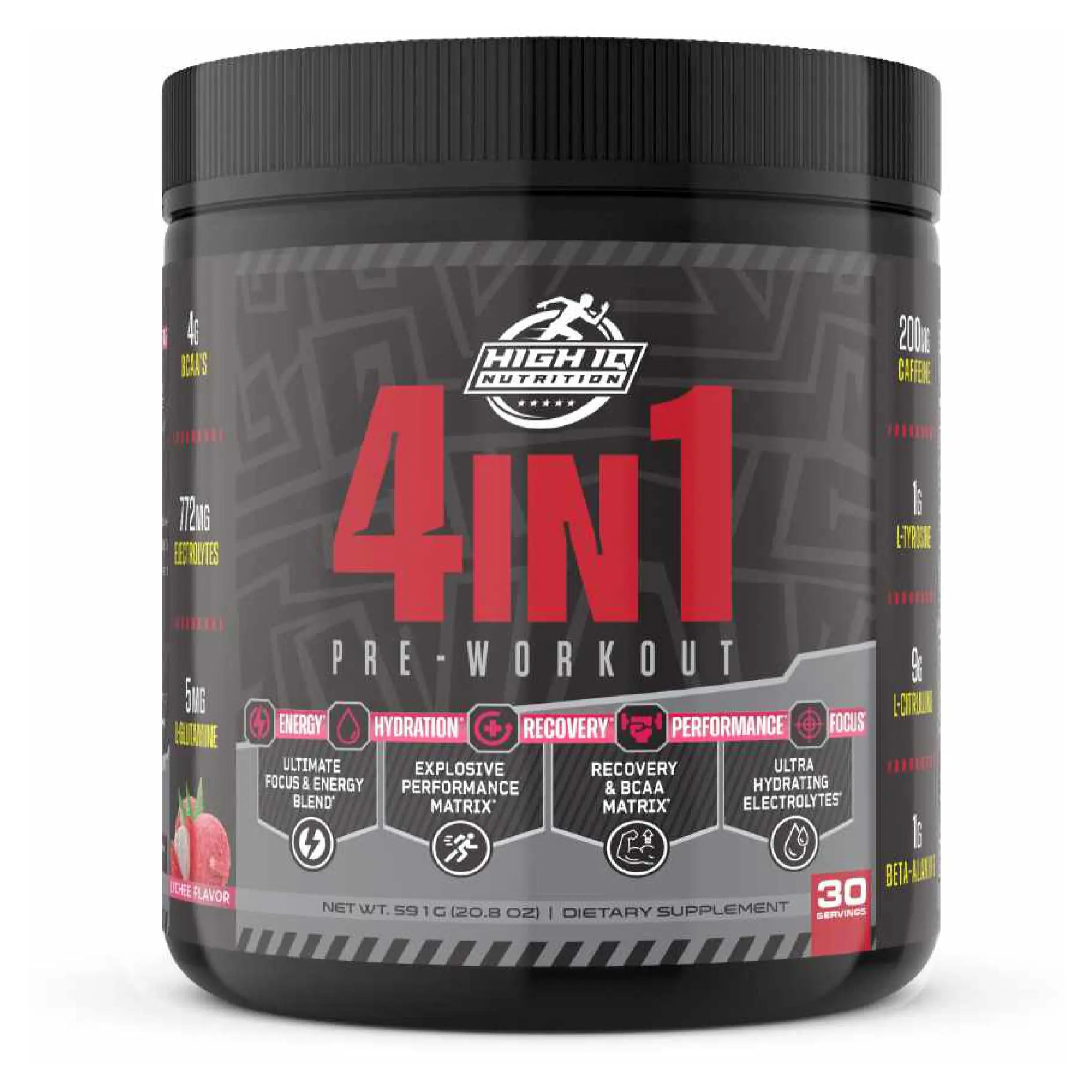 Lychee Pre-Workout | 4 IN 1 | Energy, Focus, Endurance, Electrolytes, Amino Acids, Beta-Alanine, & BCAAs