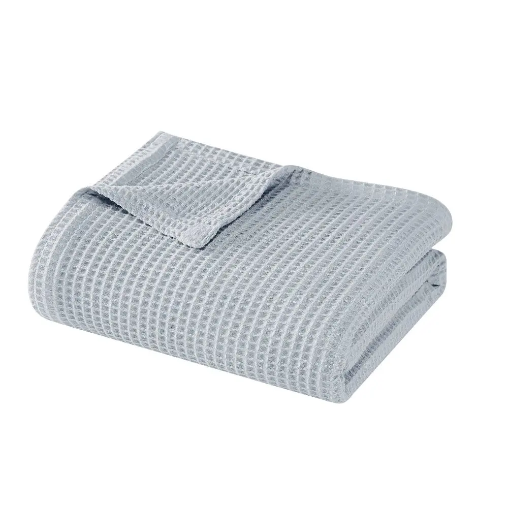 Cannon Twin/Twin XL Heritage Cotton Waffle Blanket Gray