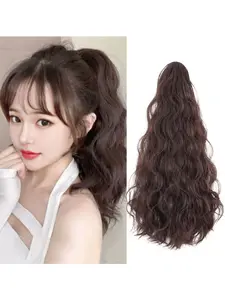 Women's Water Wave Ponytail Clip, Small Claw Hair Accessory, Cloud Curl Design, Stylish Synthetic Fiber Extension, Synthetic Wavy Hair, Wavy Curly Ponytails