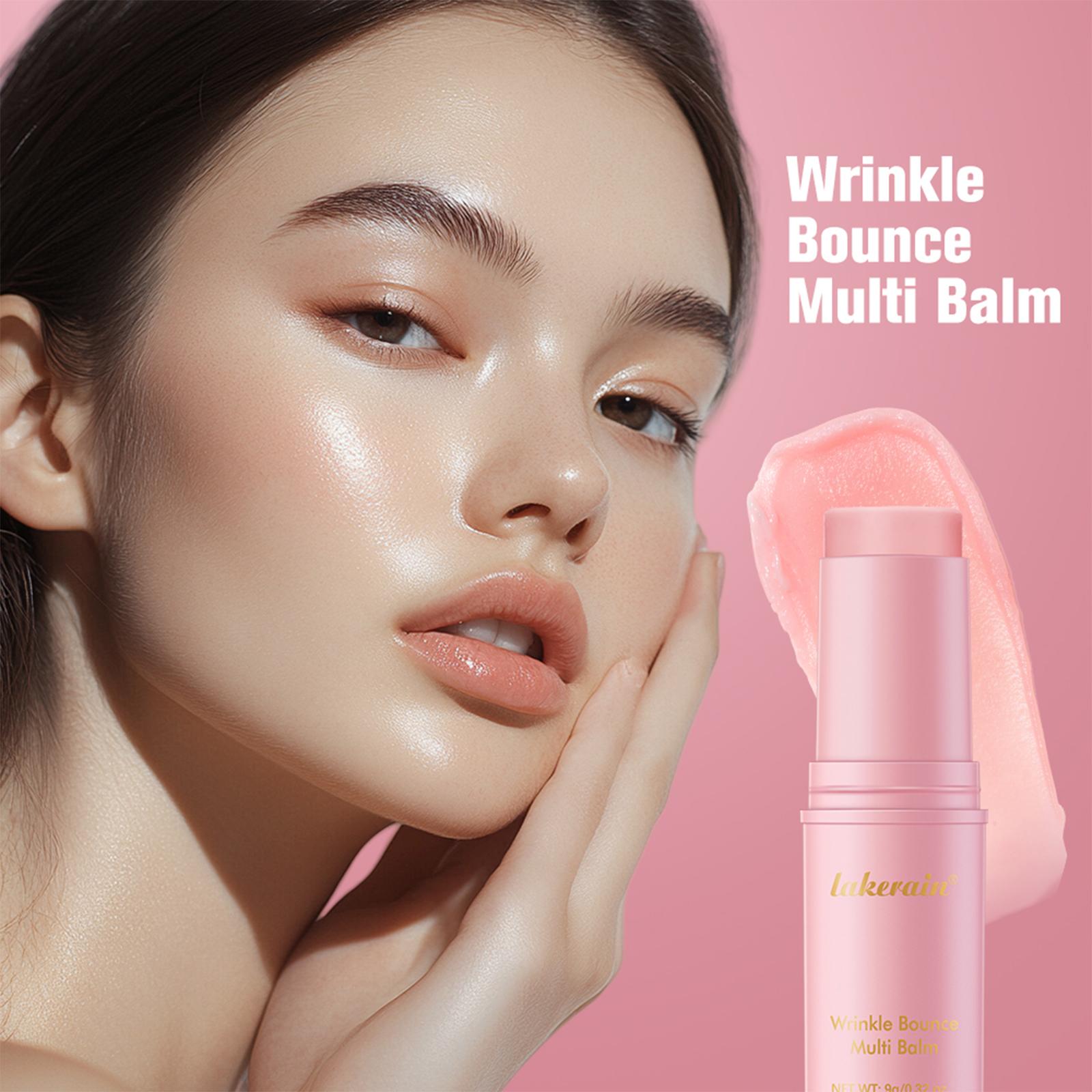 Hydrating Volume Bounce Multi Balm Stick - PDRN Collagen Deep Moisture Stick & Non-Greasy Fast Absorbing Multi-Use Balm for Under-Eyes, Neck, Face & Lip Care, All Skin Types,