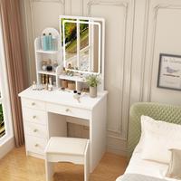 White Vanity with Light