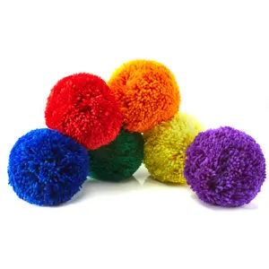 6PCS 5 Inch Playground Balls Dodgeballs Yarn Balls / Soft Fleece Balls for Kids and Adults Dodge Ball, Kickball, Handball, Camps, Picnic and Schoolyard Games