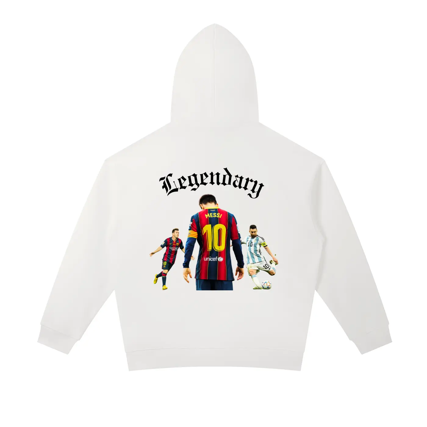 Outlast X Messi Hoodie | Soccer GOAT Sweatshirt | Football Fan Streetwear | Essential Heavyweight Hoodie