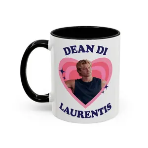 Dean Di Laurentis Pop Art Heart Coffee Mug, Stephen Kalyn as Dean Off Campus Mug