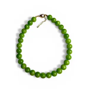 Jade Sugar Pop Chunky Necklace - 14mm Chunky Beads