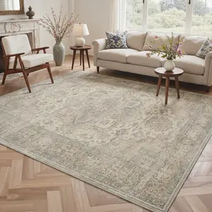 【Summervibes】GENIMO Soft Area Rug – Pet Friendly, Non-Slip, Machine Washable Floor Rug, Perfect Home Carpet for Living Room, Bedroom, Kitchen, Hallway, Stylish Interior Decor ,ARP038-BROWN