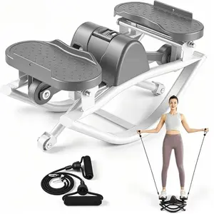 Leike Mini Side Swing Pedal Exerciser - Compact Indoor Mechanical Unit with Auxiliary Pull Attachments, Quiet Lateral Rocking Design (Sports & Outdoor Fitness Leg Slider Equipment)