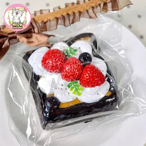 Food-grade silicone Maillard Toast handmade squeeze toy