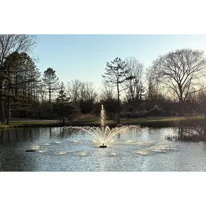 Floating Pond Fountain – 7000 GPH | 125ft Power Cord | Easy Install | Bluetooth Light Option | Water Cannon Fountains