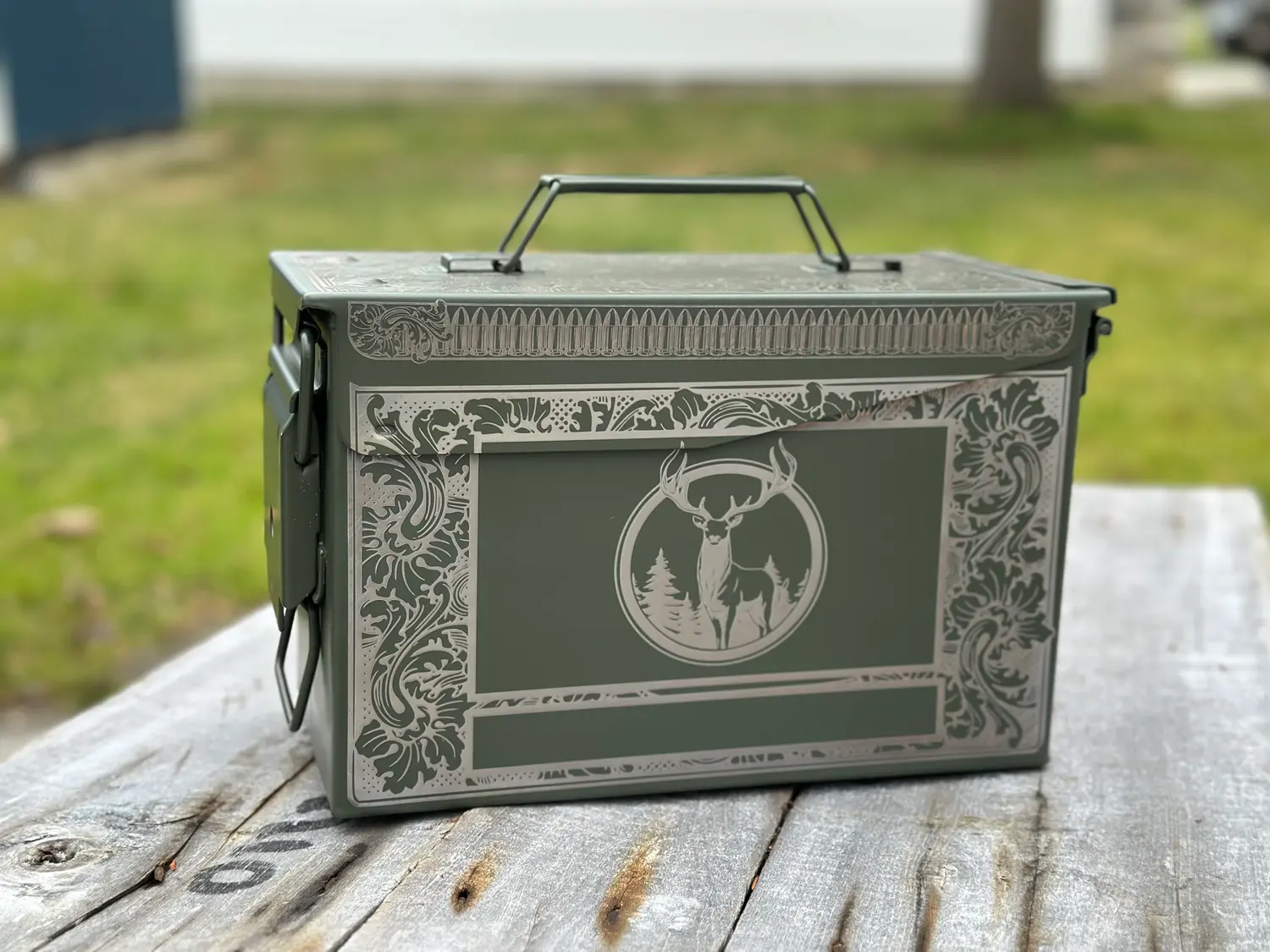 Personalized 50 Cal Ammo Can – Custom Laser Engraved Groomsman Gift