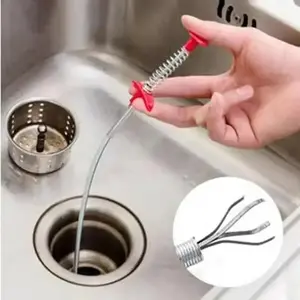 60/160/200cm Spring Pipe Dredging Tools Drain Snake Drain Cleaner Sticks Clog Remover Cleaning Tools Household for Kitchen Sink