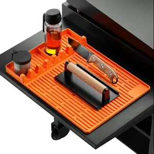 Griddle Buddy Griddle Grill Tool Caddy Organizer Sidekick - Durable Silicone Material with 8 Spacious Slots for Ultimate Organization & Heat Resistant Non-Slip Design