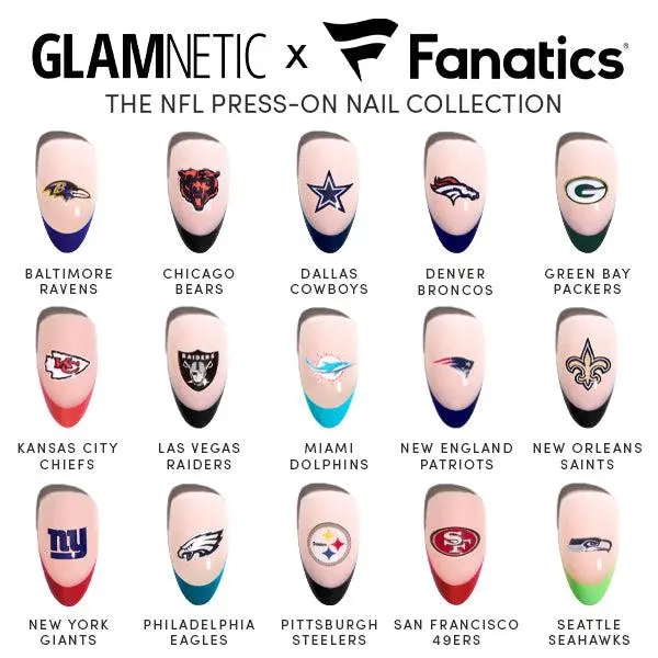 Glamnetic x Fanatics NFL Press-On Nail Collection Glamnetic x Fanatics NFL Press-On Nail Collection