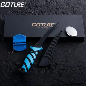 Goture Fillet Knife Fishing Kit, Stainless Steel Blade 6” Fish Fillet Knife Set with Sheath,Sharpener,and Stainless Steel Soap,Filet Fishing Kit,Fishing Knife,Filet Knife,Knife Set,BBQ Knives