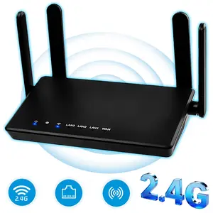 Stable transmission WiFi router, 2.4GHz high-speed WiFi, adaptable to multiple office devices, connects to 1000 sq ft full-area signal coverage, enhanced WPA2 security firewall, supports 40+ devices online simultaneously, high-speed wireless router