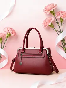 Mother's Day ladies' fashionable and simple casual business handbag suitable for daily commuting, shopping, gift giving, and essential for working ladies