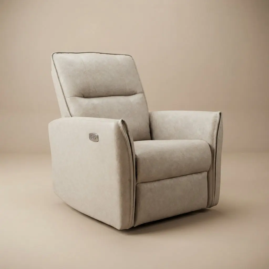 Ashland Cream Suede Recliner Chair