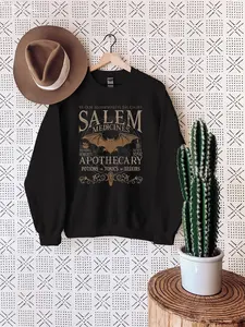 Salem Apothecary Halloween Sweatshirt, Retro Style Halloween Tee, Salem Witches Shirt, Salem Sweatshirt, Salem 1692 Hoodie Sweatshirt Hoodie| Trendy Hoodie Meme shirt, Funny Hoodie, Unisex Hoodie, All Size