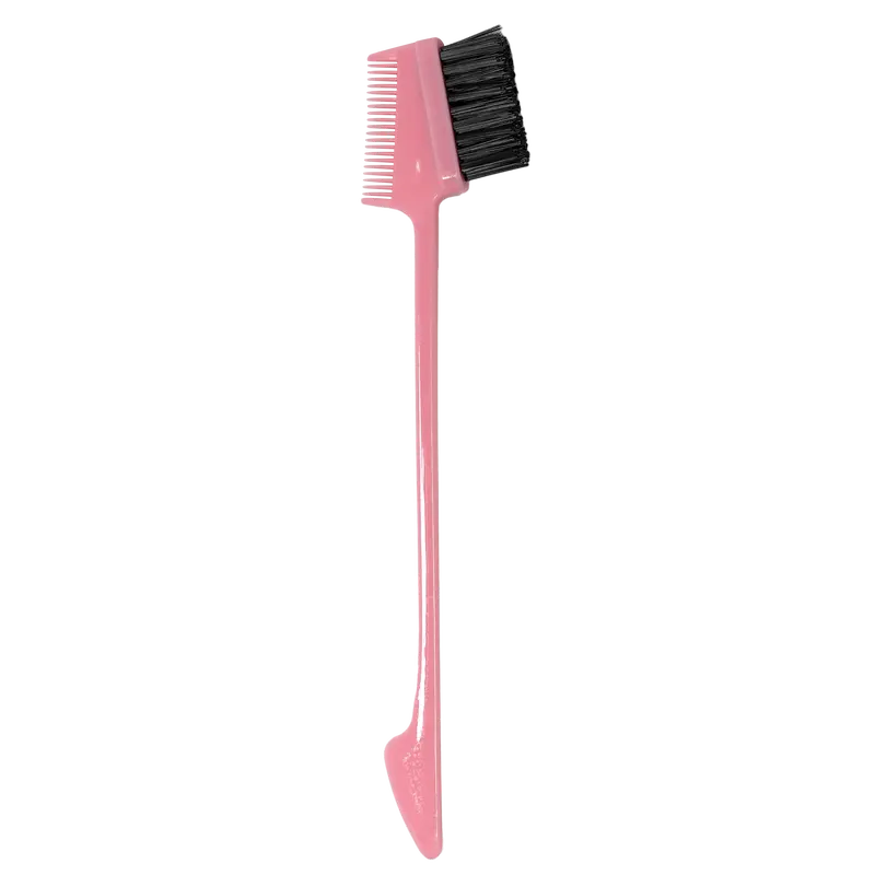 OhMyPretty Double-Sided Brush & Comb Set - Unisex Compact Heatless Styling Tool, No Hair Damage, No Voltage, Hairline Perfection Accessory for Wig & Fashion Use