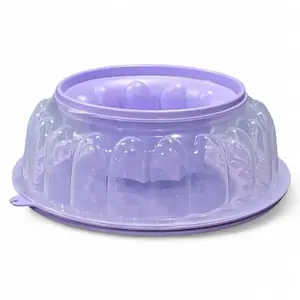 Jello Mold Color Lilac Cap 6 Cups - Durable Reusable Dessert Mold for Gelatin Flan or Chilled Treats Easy to Unmold