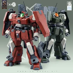 Sci-Fi Military Mecha Model Kit, Heavy Armor Robot Figure, Full Body 13 Expansion Ports, Tactical Upgrade DIY Assembly Toy, 5.5 Inch