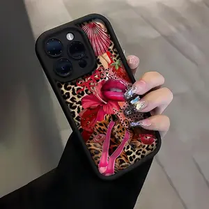 Fashion Floral Pattern Phone Case, Anti-drop Cellphone Protective Case, Shockproof Mobile Phone Accessories Compatible with iPhone Series