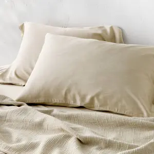 King 400 Thread Count Rayon from Bamboo Pillowcases Light Olive Green - Casaluna
