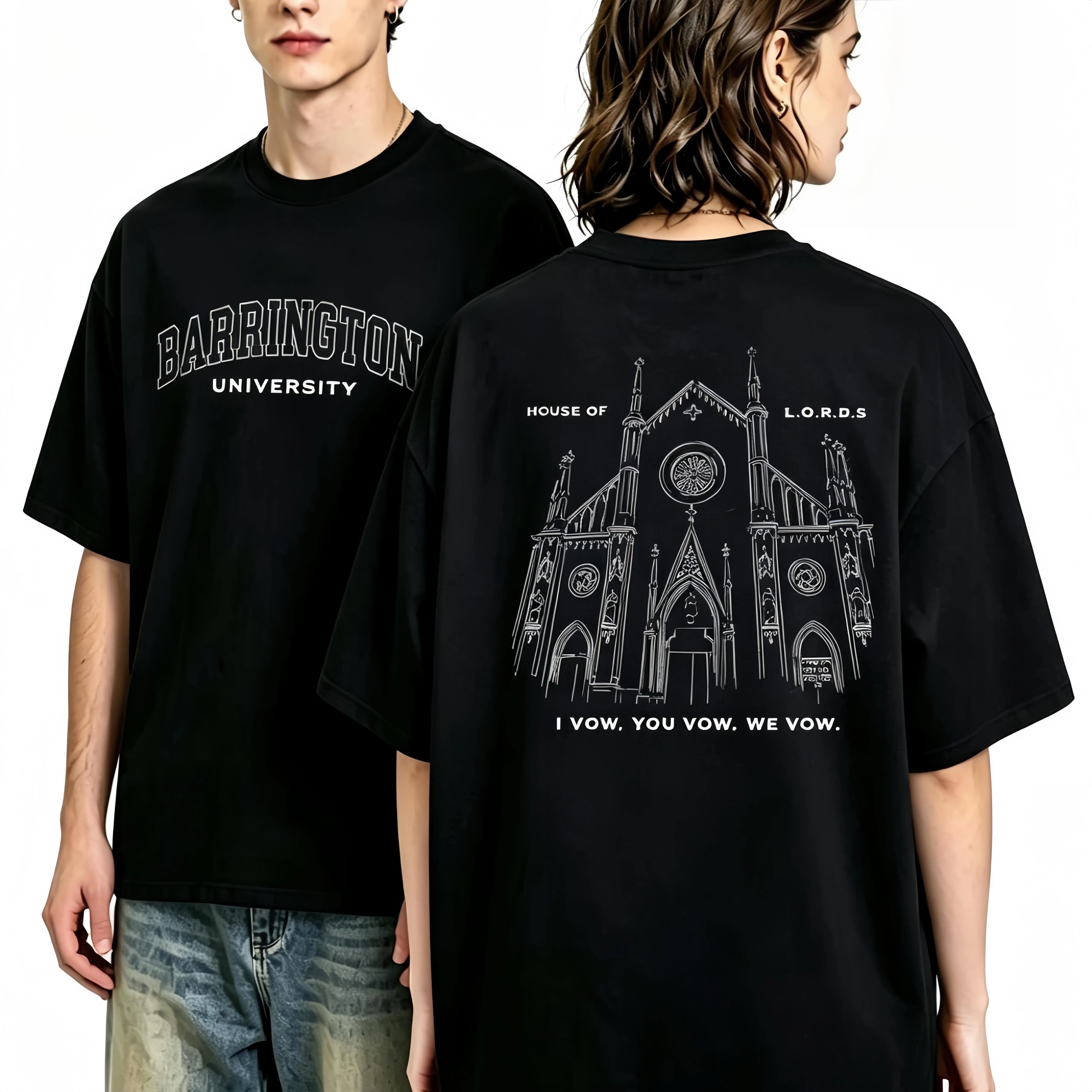 Barrington University T-Shirt The Ritual The Lords Series Merch Dark Romance Spicy Romance Book Lover Gift Unisex Loose Fit 100% Cotton Short Sleeve Tshirt Top Womenswear sohochic sohochic sohochic sohochic sohochic