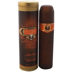 Cuba Men's Orange Aromatic Fruity EDT Cologne (3.4oz) - Boxed, Packaged, Jasmine Men's Fragrance with Citrus, Cedar Notes, New in Box, Boxed Men's Fragrance