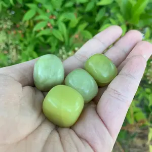 Jade Cube Tumbled Crystal - Natural Healing Stone