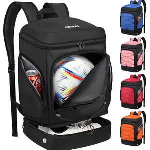 Soccer Bag - Soccer Backpack with Ball Holder,Sport Equipment Bags gifts for soccer stuff Water resistant Includes Separate Cleat Fit Basketball Volleyball Football