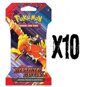 10x Pack Pokemon TCG: Destined RIvals Sleeved