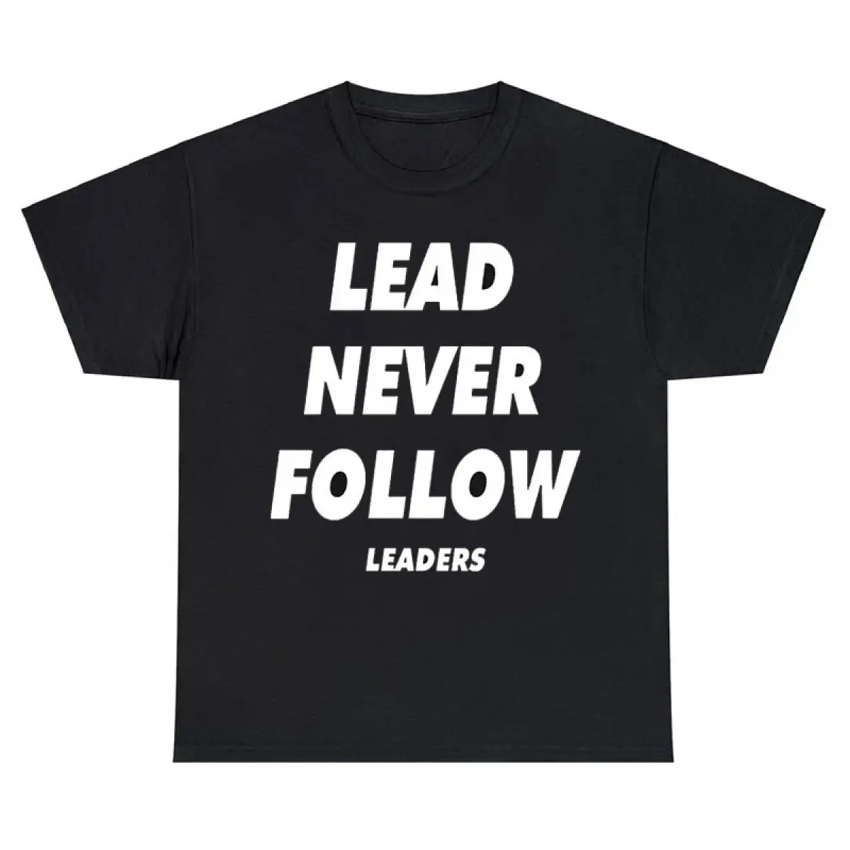 Chief Keef Lead Never Follow Leaders T Shirt Men Vintage T-shirts Daily Casual Cotton Oversized Short Sleeve T Shirts Streetwear
