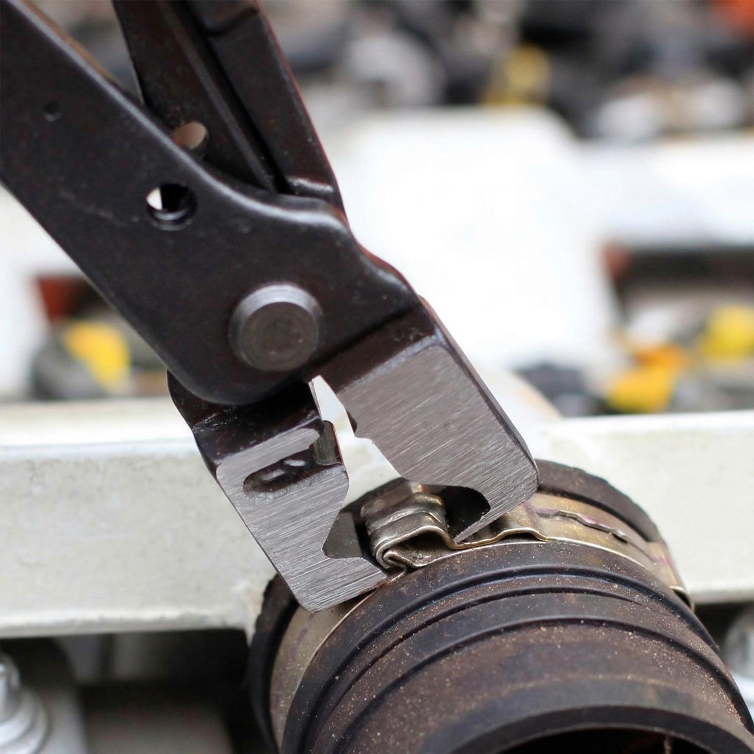 Clic-R Hose Clamp Pliers for Removal and Installation of Ring-Type or Flat-Band Hose Clamps Auto Repair Tool for Fuel Line EVAP Coolant System Clamps