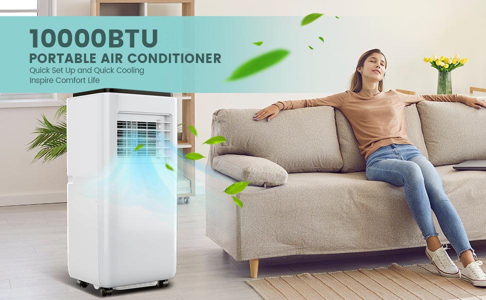 GARVEE 10000 BTU AC for Rooms up to 450 Sq. ft, Remote, Timer, 3 Modes