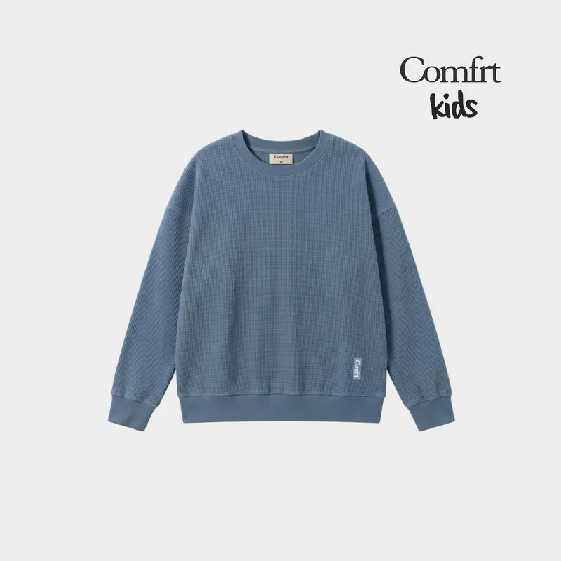 Comfrt Kids | Waffle Long Sleeve Playtime | Soft Kids Waffle Knit Long Sleeve Top & Pajamas