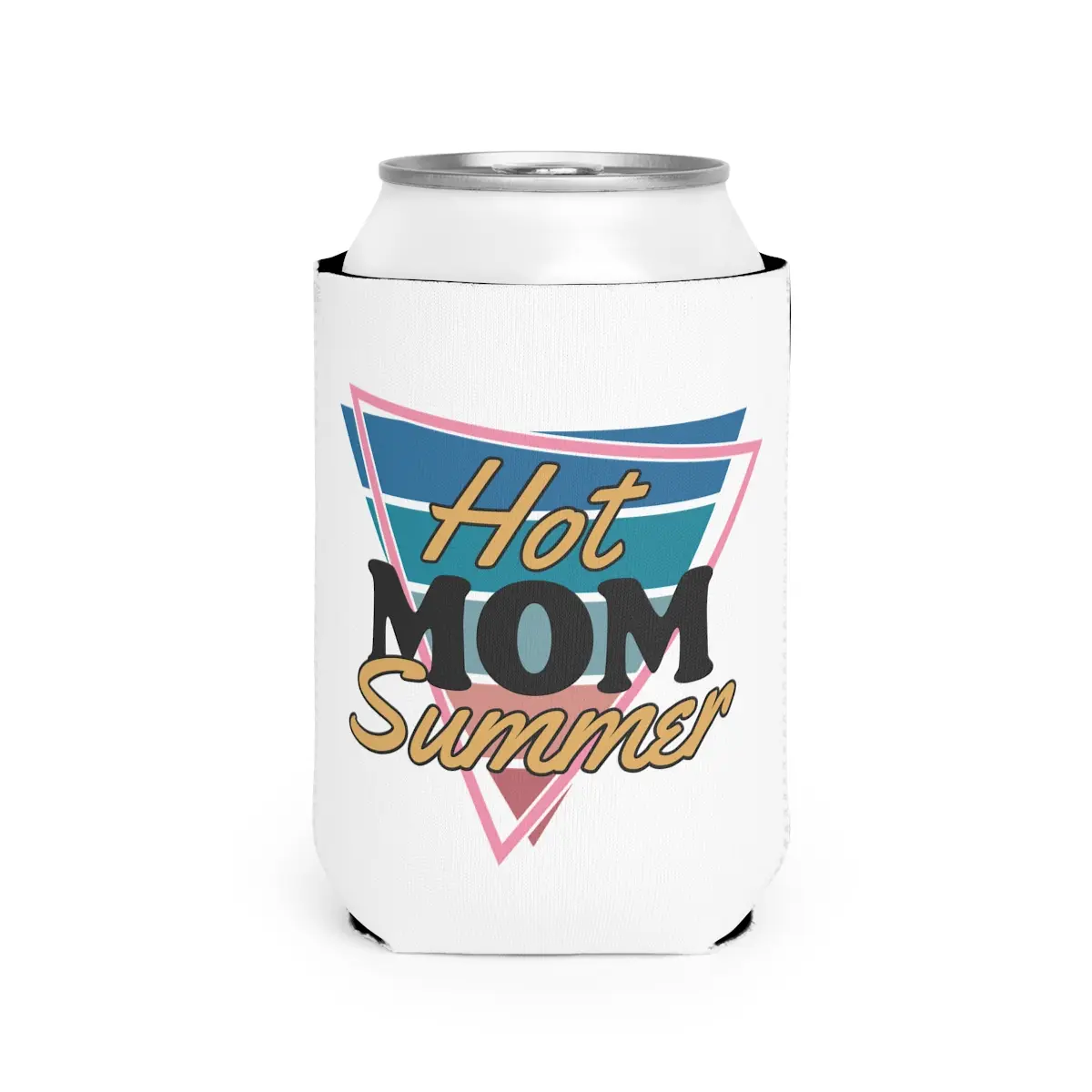 Hot Mom Summer Funny can holder sleeve for Mom Mothers Day Gift Can Coolie Drinkware Mug Tumbler Cup Bottles Portable White Cold-Hot Insulator party